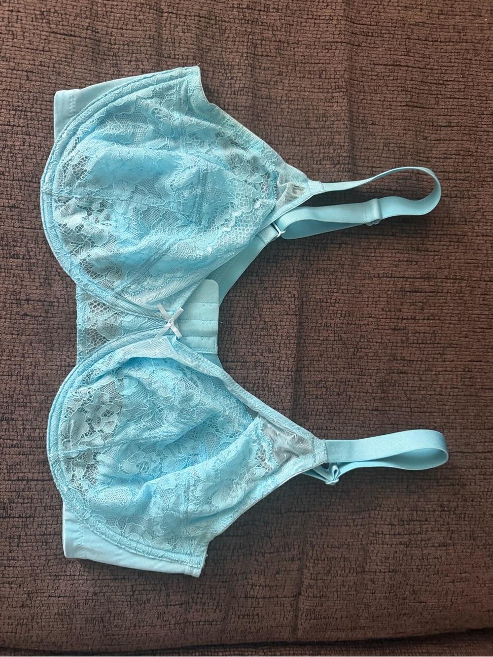 Hsia Light Blue Lace Underwire Bra size 38DD